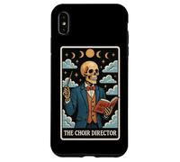 The Choir Director Carte de Tarot Squelette Chorister Lune sorcière Coque pour iPhone XS Max
