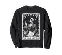 The Choir Director Carte de Tarot Squelette Chorister Lune sorcière Sweatshirt