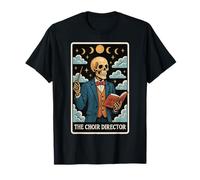 The Choir Director Carte de Tarot Squelette Chorister Lune sorcière T-Shirt