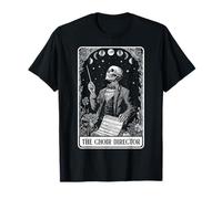 The Choir Director Carte de Tarot Squelette Chorister Lune sorcière T-Shirt