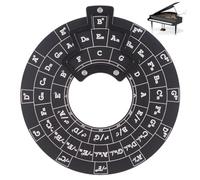 The Chord Wheel - Tableau de progression d'accords de guitare, référence de théorie musicale | Roue de signature parfaite des touches, outil de musique facile, cercle de cinquièmes roues, notes