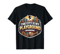 The City is My Playground Citation Humoristique d'athlète de Parkour T-Shirt