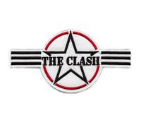 The Clash Army Stripes Écussons à repasser (taille unique) (noir, blanc, rouge), Noir, blanc, rouge., Taille Unique