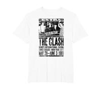 The Clash - Bonds Flyer Poster T-Shirt, Homme Grandes Tailles, Blanc, 6X Tall