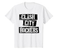 The Clash - Clash City Rockers T-Shirt, Enfant, Blanc, 3 Ans