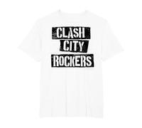 The Clash - Clash City Rockers T-Shirt, Homme Grandes Tailles, Blanc, 5X Tall