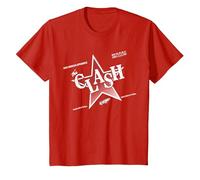 The Clash - Flyer '81 T-Shirt, Enfant, Rouge, 2 Ans