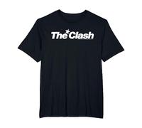 The Clash - Logo étoile Blanche T-Shirt, Homme Grandes Tailles, Noir, 5X Tall