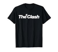 The Clash - Logo étoile Blanche T-Shirt, Homme, Noir, 3XL