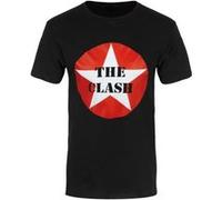 The Clash T-Shirt Star Badge Homme Noir - Taille M G