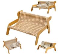 The Claw Lounge, 2-in-1 Cat Scratcher & Cat Sisal Chair with Cooling Mat - Rocker Design for Large Cats, Breathable Summer Pet Seat (Cooler,Large)