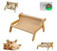 The Claw Lounge, Sisal Cat Chair, 2-In-1 Cat Hammock Lounge, Wear-Resistant Scratching Pad Lounge Chair, Providing Claw Trimming and Comfort for Indoor Cats, Summer Breathable Fabric (Cooling mat)