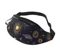 The Clear Blue Ocean Sac mains libres Sky Fanny Pack Moon Sac à bandoulière Street Performers 14 x 35 cm, A35., Taille unique
