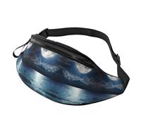 The Clear Blue Ocean Sac mains libres Sky Fanny Pack Moon Sac à bandoulière Street Performers 14 x 35 cm, A2, Taille unique