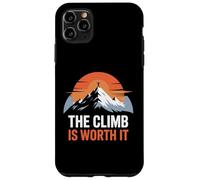 The Climb is Worth It Mountain Sunset Motivation Minimaliste Coque pour iPhone 11 Pro Max