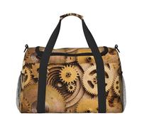 The Clocks Sac de sport pour femme avec imprimé engrenages sur le thème des horloges - Sac de voyage pour homme, petit et moyen sac de week-end pour femme, sac de sport