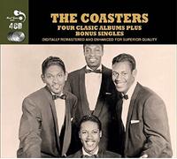 THE COASTERS - 4 CLASSIC ALBUMS PLUS 4 CD BOX-SET NEUF
