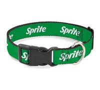 The Coca-Cola Company Collier pour Chien avec Boucle en Plastique Logo Sprite Vert Blanc 21,6 à 30,5 cm de Large