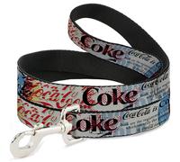 The Coca-Cola Company Laisse pour Chien Collage Pop Art Multicolore 1,8 m de Long 2,5 cm de Large