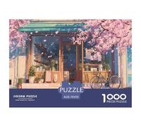 The Coffee Shop on The Street Corner Puzzles 1000 Pieces Cadeau Unique Jeu Éducatif Défi Jouet À De Qualité Supérieure Peinture Art pour Adultes Enfants 70x50cm/1000pcs