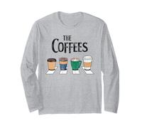 The Coffees Abbey Coffee Music Lovers Funny Vintage Manche Longue