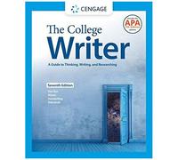 The College Writer: A Guide To Thinking, Writing, And Researching (W/ Mla9e Update)