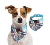 The Colorful World of Dogs Bandana lavable pour chien de petite et grande taille pour fille ou garçon, accessoires pour animaux de compagnie
