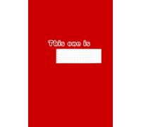 The Coloured Note: Organize your notes by colour Red/ 110 ruled pages/ 6x9 Size