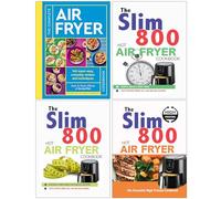 The Complete Air Fryer Cookbook, The Slim 800 Hot Air Fryer Simply Quick & Fast Food, Hot Air Fryer Recipe Cookbook & The Essential High Protein Cookbook 4 Books Collection Set