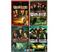 The Complete Pirates of the Caribbean 1 - 4 DVD Collection: 1: Curse of the Black Pearl, 2: Dead Man's Chest, 3: At the World's End, 4: On Stranger Tides