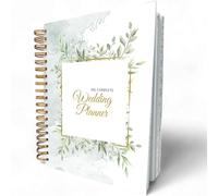 The Complete Wedding Planner, 160 pages à spirales avec couverture en feuille d'or, poches intérieures, reliure à spirale solide, planificateur de livre de mariage