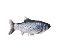 THE CONCEPT FACTORY - AN6115 - Jouet Interactif Poisson pour Chats - Mécanisme Vibrant Rechargeable - Stimule Le Jeu Actif - Idéal pour Chats de Taille Moyenne - Couleur Grise - Taille 2