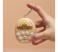 THE CONCEPT FACTORY - EA1652 - Jeu de la Taupe Capybara - Porte - Clés et Magnet Conf - Idée Cadeau Originale - Plastique Abs - Dimensions 6,3 x 9 x 2,5 cm - Beige