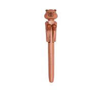 THE CONCEPT FACTORY - EC0117 - Stylo Boxeur Capybara pour Loisirs et Voyages - Papeterie Créative - Plastique Abs - Dimensions 17,5 x 3,5 x 3 cm - Couleur Marron