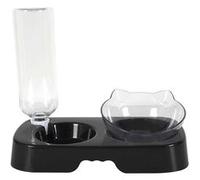The concept factory - Gamelle et distributeur d'eau pour chat et chien - Noir Noir G