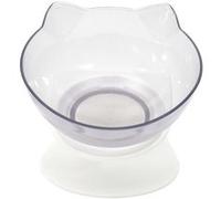 The concept factory - Gamelle tête de chat surélevée - Blanc Blanc