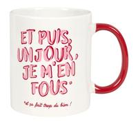 THE CONCEPT FACTORY, KA0640, Mug inspirant GRL PWR 30cl, Design Unique pour célébrer la Force féminine, idéal pour café, thé ou Smoothies, Facile à Nettoyer, Blanc et Rose
