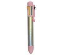 THE CONCEPT FACTORY - MG3481 Stylo 8 Couleurs Electroplate Funny 6, Couleurs Vives Noir Bleu Vert Jaune Orange Rouge Rose Violet, Design Holographique, Pratique Portable