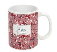 THE CONCEPT FACTORY Mug Merci pour Cette Année 30 ramique Multicolore | Céramique, mug Merci pour Cette Année, 30 afé thé ou chocolat, rose blanc et bleu