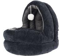 The concept factory - Panier apaisant pour chat et chien Plume - Gris anthracite