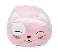 THE CONCEPT FACTORY - PE0001 Peluche Coussin Chat Kawaii XXL - Conçu pour Confort et Décoration - Rembourrage Moelleux - Matériaux Doux - Taille XXL - Couleur Jaune
