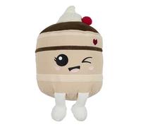 THE CONCEPT FACTORY - PE0046 Peluche Gateau Choco Kawaii - Douce et Hypoallergénique - Conçue pour Câlins et Jeux - H 30 cm - Facile à Laver - Couleur Multicolore