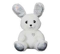 THE CONCEPT FACTORY, PE0059, Peluche Animée Kawaii 30 cm, Douce et Hypoallergénique, Idéale pour Les Enfants, Compagnon de Jeu et Décoration, Parfaite pour Offrir, Blanc