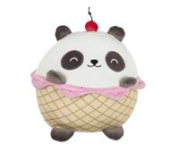 THE CONCEPT FACTORY - PE0062 Peluche Panda Kawaii 20 Cm - Douce et Hypoallergénique - Conçue pour Câlins et Décoration - Lavable en Machine - Couleur Blanc