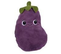 THE CONCEPT FACTORY - PE0074 - Peluche Aubergine Kawaii Ultra Mignonne en Polyester - 30 cm - Idéale pour Décoration et Cadeau Original - Douceur et Fun Assurés - Aubergine - 30 cm