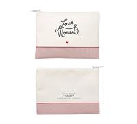 Trousse de Toilette Mots d'Amour 19cm Blanc Blanc G