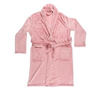 THE CONCEPT FACTORY - TX0006 Peignoir Sherpa Doux pour Femme - Confort et Élégance - Taille Ajustable - Entretien Facile - Conçu pour Détente et Cocooning - Rose Blanc - Taille Unique