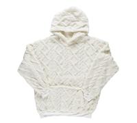THE CONCEPT FACTORY, TX0009, Hoodie Unique Confortable pour Femme, Style Décontracté, Idéal pour Toutes Occasions, Facile à Entretenir, Taille M, Couleur Blanc/Rose