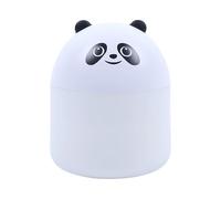 THE CONCEPT FACTORY - Ve6099 - DIffuseur Kawaii Panda 10 cm en Abs - Change de Couleur - Idéal pour Créer Une Ambiance Apaisante - Parfait pour La Maison ou Le Bureau - Noir et Blanc