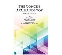 The Concise Apa Handbook Apa 7th Edition (Hc)